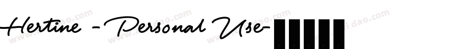 Hertine - Personal Use字体转换